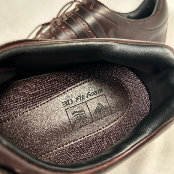 Adidas Tour360 LTD WD Golf Shoe Spiked Men 12 D Burgundy Leather 3D Fit Foam NWT - Picture 13 of 15